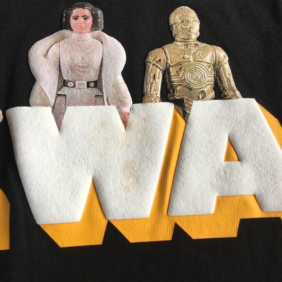 NEW Disney Parks Star Wars Spirit Jersey Vintage Action Figures - Size Small - Picture 5 of 15